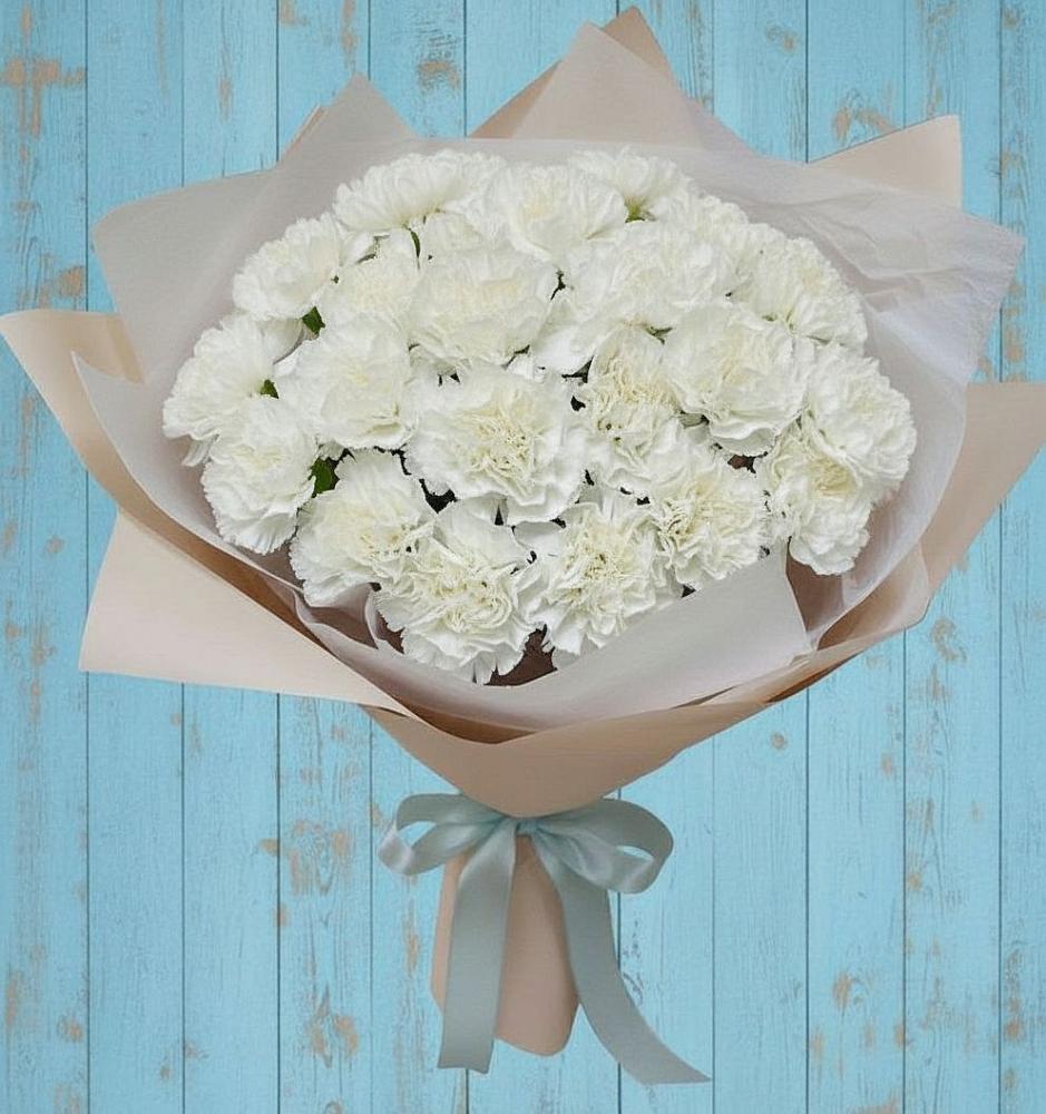 Букет цветов из: Гвоздики в Орловке