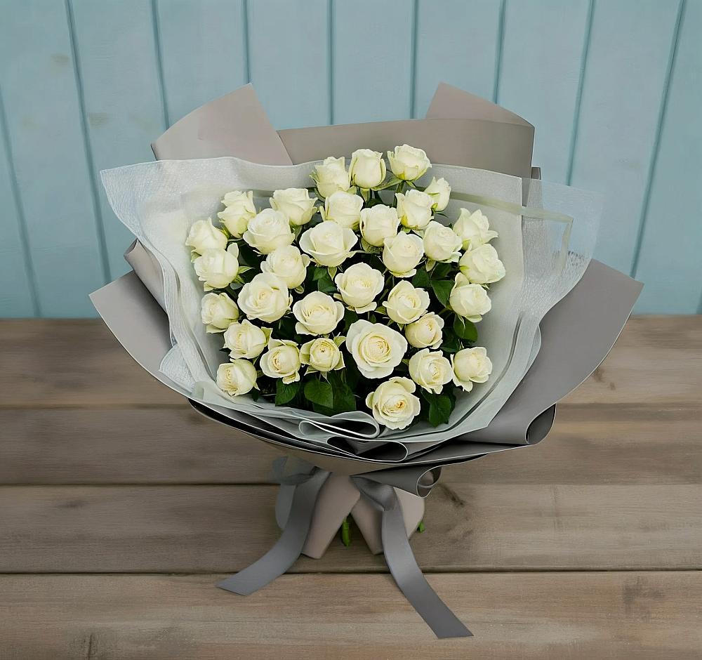 Букет Белоснежная нежность в Орловке