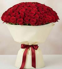 Букет 101 Красная роза Милано в Орловке