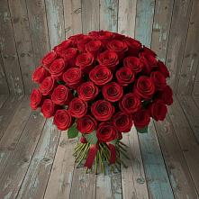 Букет 55 Красных роз Фридом #REPLACE_PRED# Орловке