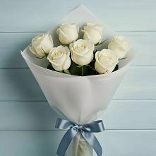 Букет 7 Белых роз Эдлесс Лав #REPLACE_PRED# Орловке