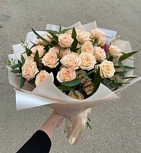 Букет Кремовые розы Латте в Орловке