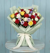 Букет цветов из:  Розы в Орловке
