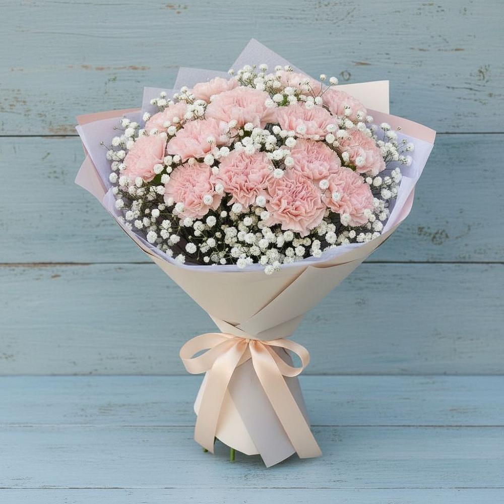 Букет цветов из: Гвоздики в Орловке