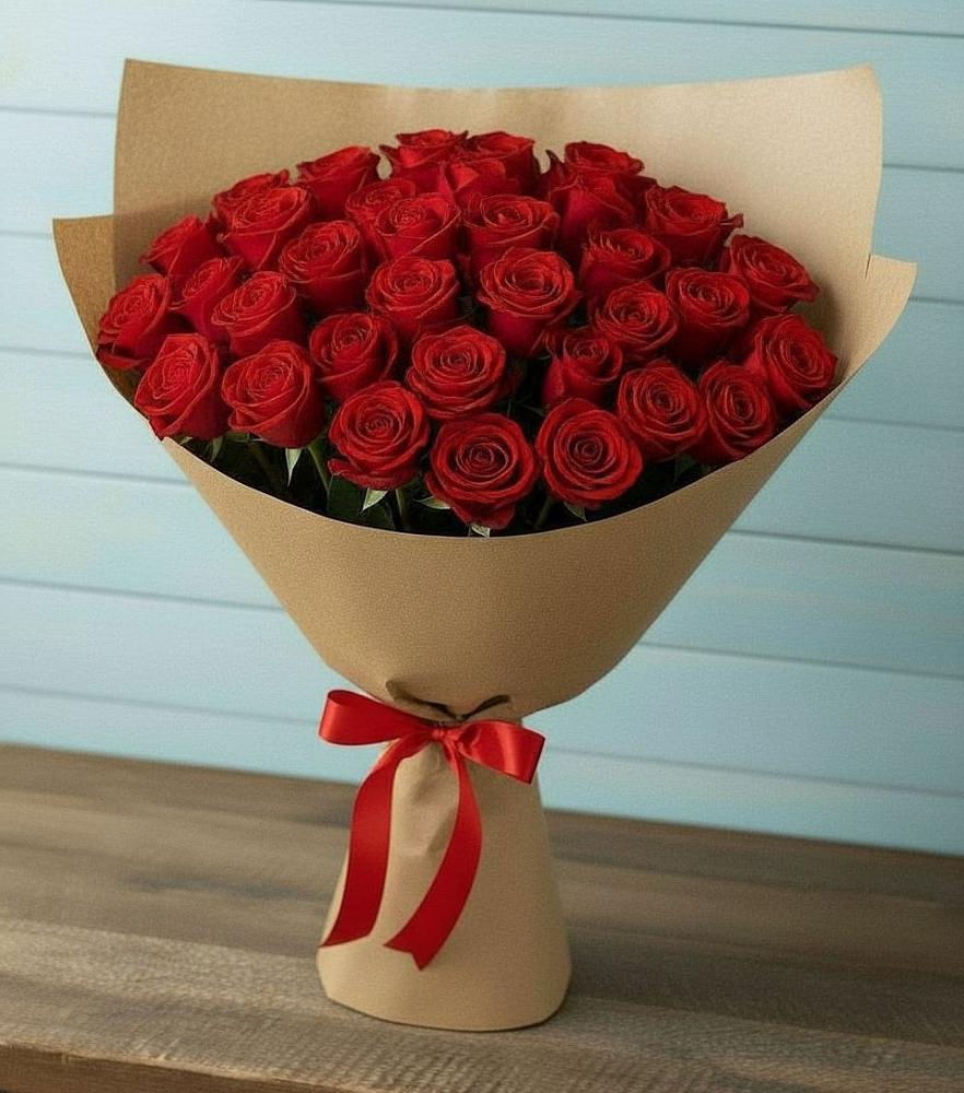 Букет Красные розы Милано в Орловке