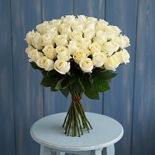 Букет 51 Белая роза Эдлесс Лав #REPLACE_PRED# Орловке