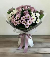 Букет цветов из:  Хризантемы и Розы в Орловке