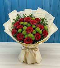 Букет цветов из:  Розы и Хризантемы в Орловке