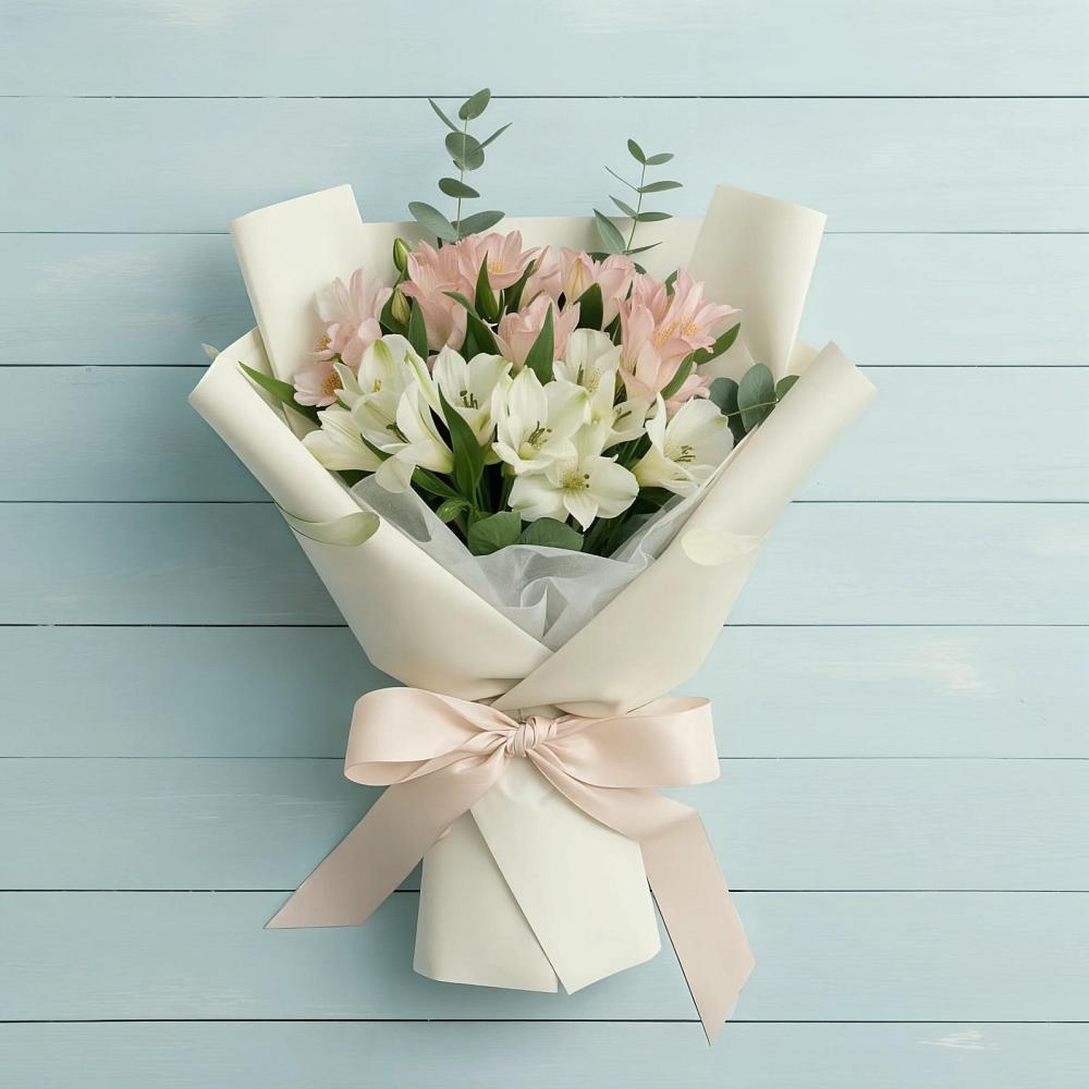 Букет цветов из: Альстромерии в Орловке