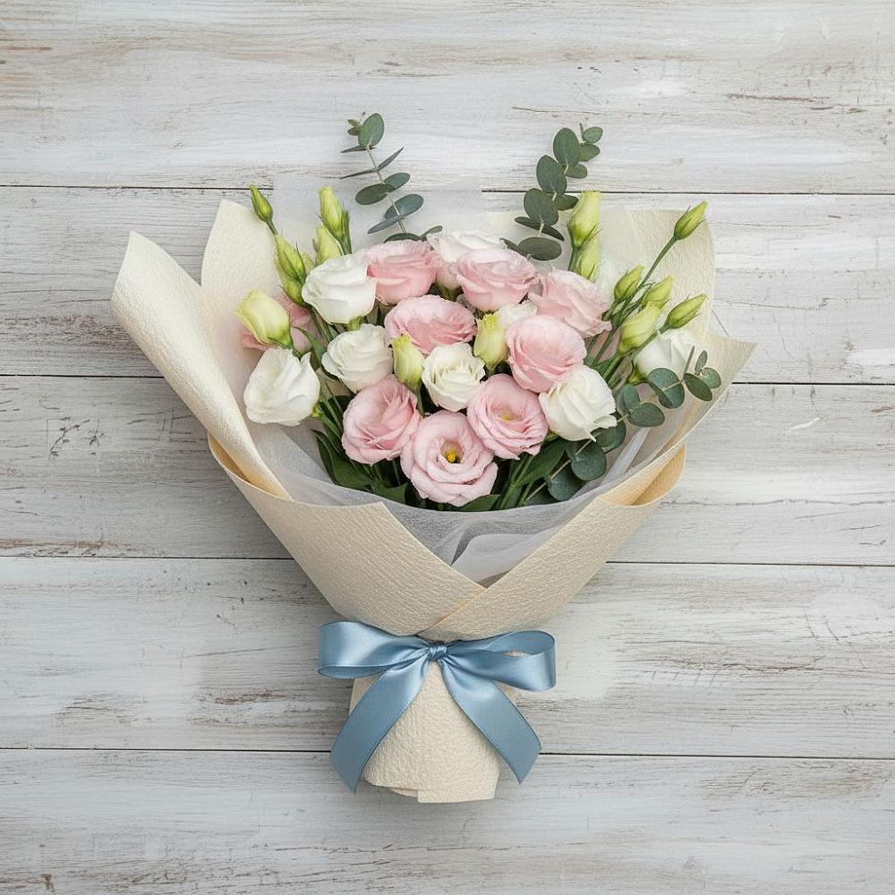 Букет цветов из: Лизиантусы в Орловке